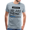 Warning...Dad Joke Loading Funny Men's Premium T-Shirt - heather ice blue