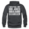 I Keep all my Dad Jokes in a Dad-A-Base Gildan Heavy Blend Adult Hoodie - charcoal gray