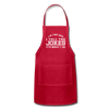 I'm the Dad I Tell the Jokes It's What I Do Adjustable Apron - red