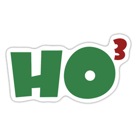 Ho to the Third Power Christmas Sticker