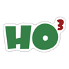 Ho to the Third Power Christmas Sticker