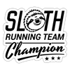 Sloth Running Team Champion Sticker