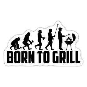 Born to Grill BBQ Funny Sticker