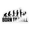 Born to Grill BBQ Funny Sticker