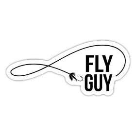 Fly Guy Fly Fishing Funny Sticker