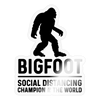 Bigfoot Social Distancing Champion of the World Sticker