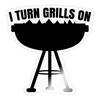 I Turn Grills On BBQ Sticker
