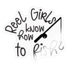 Reel Girls Know How to Fish Sticker - transparent glossy