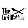 The Grillfather BBQ Sticker - transparent glossy