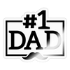 #1 Dad Father's Day Sticker - transparent glossy