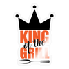 King of the Grill Sticker - transparent glossy