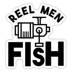 Reel Men Fish Sticker