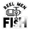 Reel Men Fish Sticker