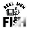 Reel Men Fish Sticker - transparent glossy