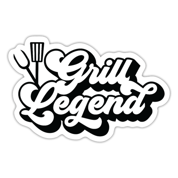 Grill Legend Sticker - white matte