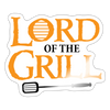 Lord of the Grill Sticker - white glossy