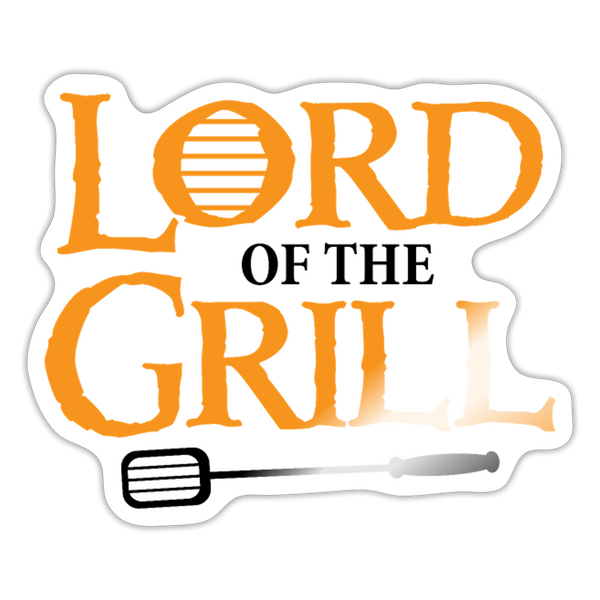 Lord of the Grill Sticker - white glossy