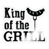 King of the Grill Sticker