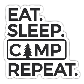 Eat. Sleep, Camp Repeat. Sticker
