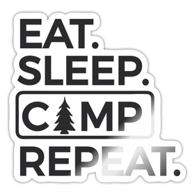 Eat. Sleep, Camp Repeat. Sticker