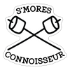 S'Mores Connoisseur Sticker - white matte