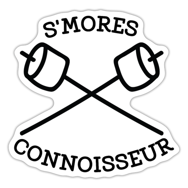 S'Mores Connoisseur Sticker - white matte