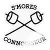 S'Mores Connoisseur Sticker - transparent glossy