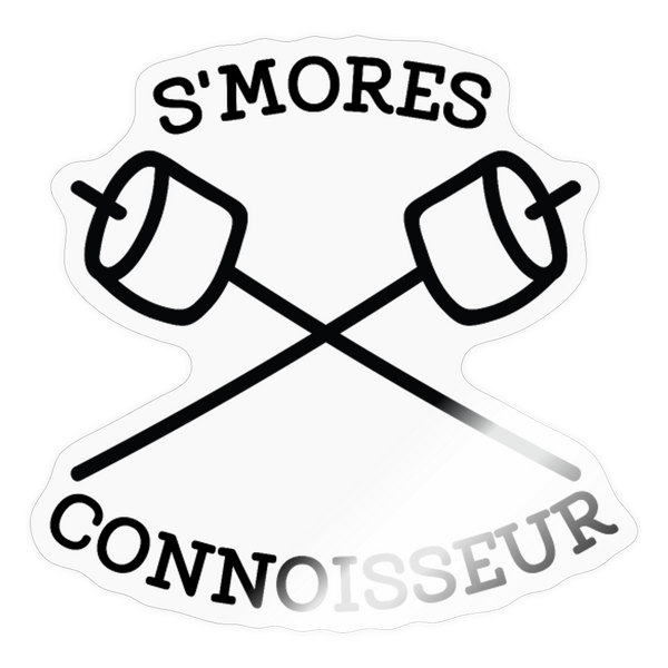 S'Mores Connoisseur Sticker - transparent glossy