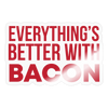 Everything is Better with Bacon Sticker - transparent glossy