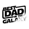 Best Dad in the Galaxy Sticker