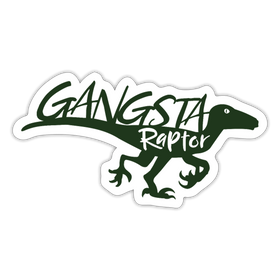 Gangsta Raptor Sticker