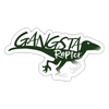 Gangsta Raptor Sticker - white glossy