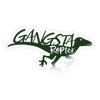 Gangsta Raptor Sticker - transparent glossy