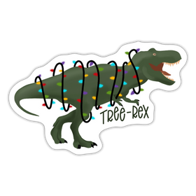 Tree-Rex Christmas Dinosaur Sticker