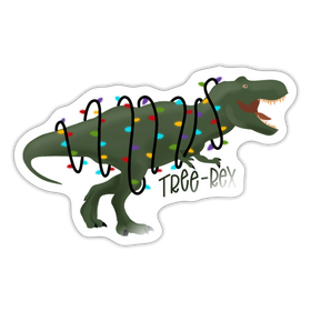 Tree-Rex Christmas Dinosaur Sticker