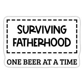 Surviving Fatherhood One Beer at a Time Sticker