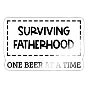 Surviving Fatherhood One Beer at a Time Sticker