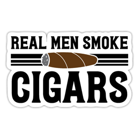 Real Men Smoke Cigars Sticker