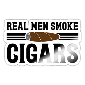 Real Men Smoke Cigars Sticker