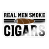 Real Men Smoke Cigars Sticker