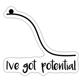 I've Got Potential Science Joke Sticker