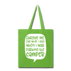 Forgive Me Parking Camper Funny Tote Bag - lime green