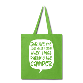 Forgive Me Parking Camper Funny Tote Bag