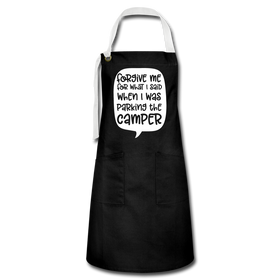 Forgive Me Parking Camper Funny Artisan Apron