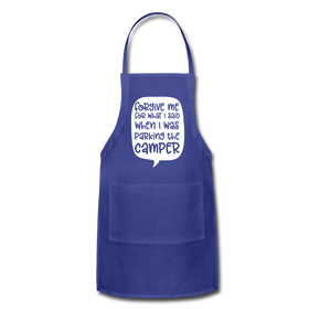 Forgive Me Parking Camper Funny Adjustable Apron
