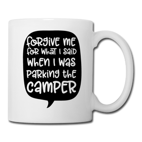 Forgive Me Parking Camper Funny Coffee/Tea Mug