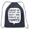 Forgive Me Parking Camper Funny Cotton Drawstring Bag