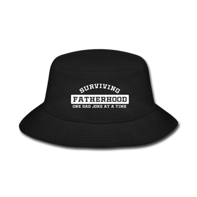 Surviving Fatherhood One Dad Joke at a Time Bucket Hat
