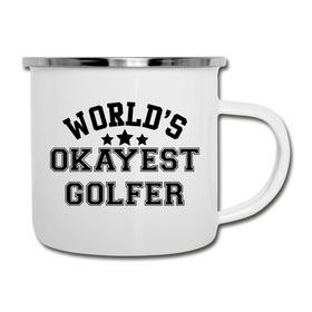 World's Okayest Golfer Camper Mug