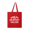 World's Okayest Golfer Tote Bag